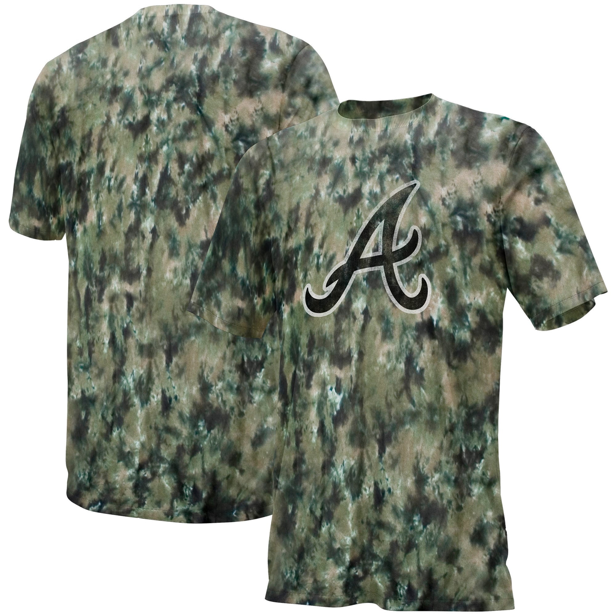 Atlanta Braves Camo TShirt Black/Tan