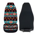 thumbnail image 6 of XYZCANDO Car Seat Covers Anti-Scratch Front Seat Cover Front Seat Covers for Cars Thin Easy Clean Auto Van, Southwestern Style Running Horse Geometric Pattern, 6 of 10