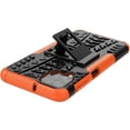 thumbnail image 5 of Case for Samsung Galaxy A22 4G (Not 5G), Tyre Pattern Design Hybrid TPU+PC Material Double Layer Protection Shockproof Cover with Kickstand Phone Case for Samsung Galaxy A22 4G XC Orange, 5 of 14