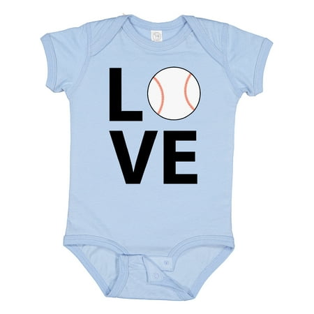 

Inktastic Love for Baseball Gift Baby Boy or Baby Girl Bodysuit