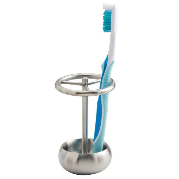 iDesign Nogu Metal Toothbrush Holder Stand for Bathroom Vanity