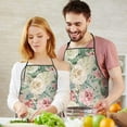 thumbnail image 5 of Pioneer Flower Floral Print Pattern Apron-Garden Aprons for Women with Pockets-Cotton Linen Waterproof Kitchen Cooking Gardening Aprons Adjustable for Kitchen,Cooking,BBQ and Salon 33x27 Inch, 5 of 7