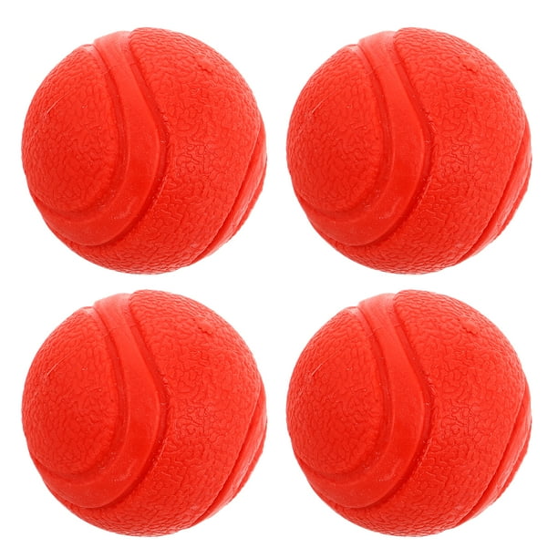 4 pelotas de goma para perros de 5 cm, juguetes para la dentición, juguetes molares para cachorros, perros pequeños y medianos.