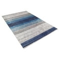 thumbnail image 2 of Viborg Blue Striped Polyester Area Rugs for Living Room Washable Rugs Boho Moroccan Area Rug Soft Geometric Bohemian Carpet Distressed Indoor Rug for Bedroom Dining Room Office Nonslip Rug, 2 of 9