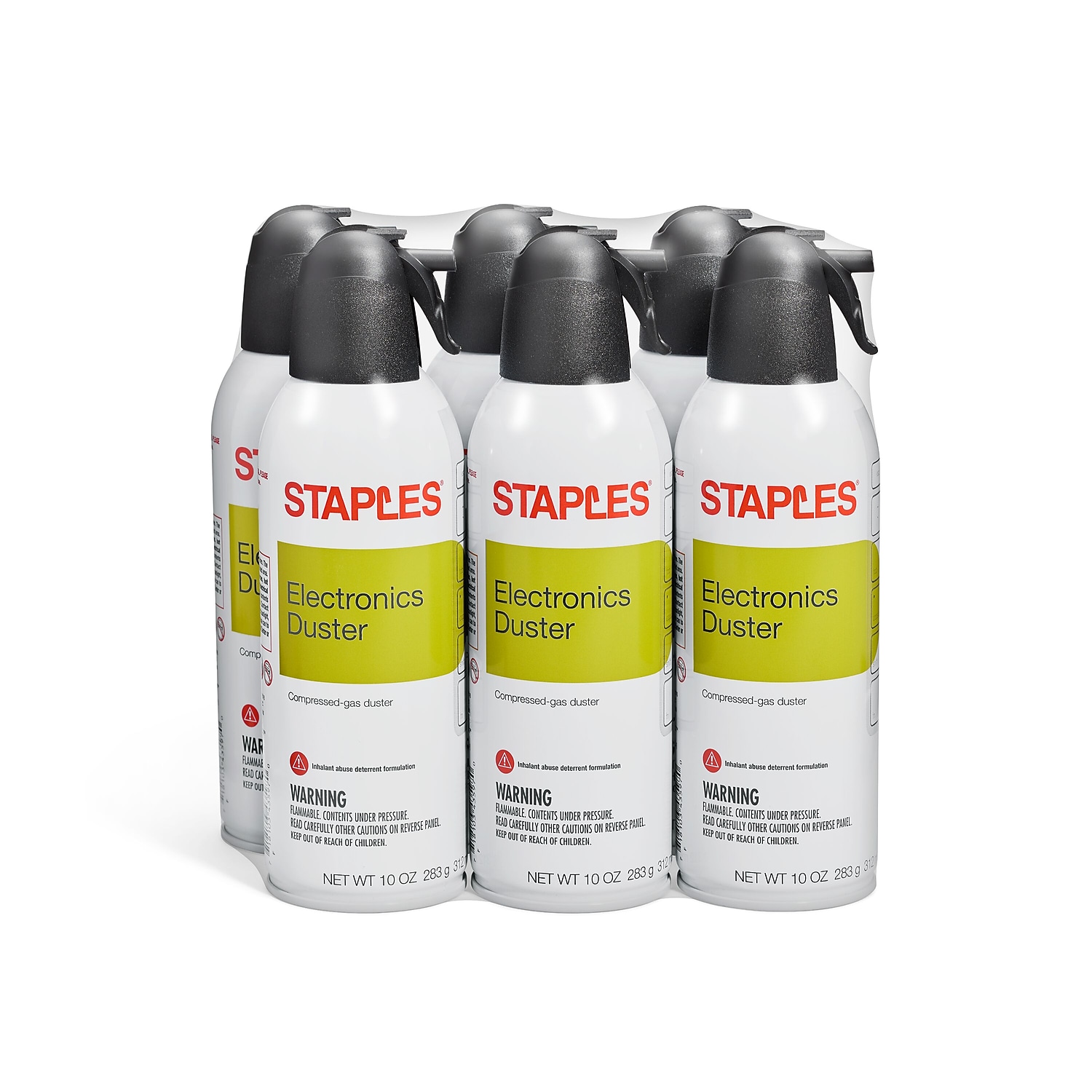Staples Electronics Air Duster 10 oz. 6/Pack (SPL10ENFR-6) SPL10EN-6