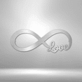 thumbnail image 3 of Infinite Love Steel Sign Laser Cut Powder Coated Home & Office Metal Wall Decor Multiple Sizes & Colors, 3 of 5