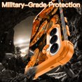 thumbnail image 3 of Avocase for Samsung Galaxy S26 Case,Glow in The Dark,Shockproof Protection Hard PC Soft Flexible TPU Bumper Drop Protective Protective Phone Cover Case for Galaxy S26,Orange Butterfly, 3 of 7