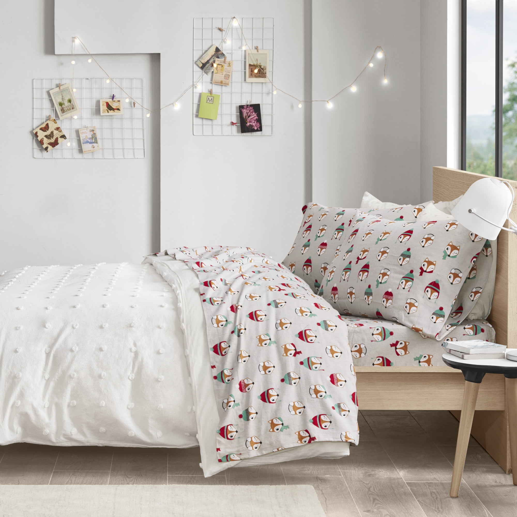 Comfort Classics Cozy Soft Cotton Novelty Print Kids Flannel Sheet Set