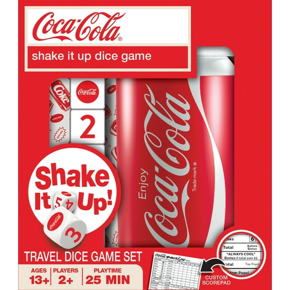 MasterPieces Officially Licensed Coca-Cola Shake It Up Dice Game for Families