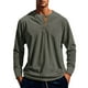 thumbnail image 2 of pstuiky camisas de manga larga para hombre, Camisa informal de moda para hombre, con cuello en V y mangas, transpirable Tops casuales para hombres xl, 2 of 8