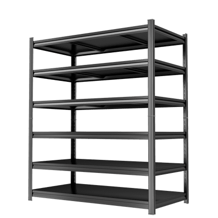 82"H Heavy Duty Metal Garage Shelving, 82"H Adjustable Industrial Storage Shelf Unit, Free Standing Utility Storage Rack for Warehouse, Pantry & Shop Organization,45"W