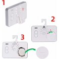thumbnail image 4 of Termómetro digital para frigorífico, 3 unidades, para dormitorio, resistente al agua, con pantalla LCD y gancho para lectura de temperatura, 4 of 5