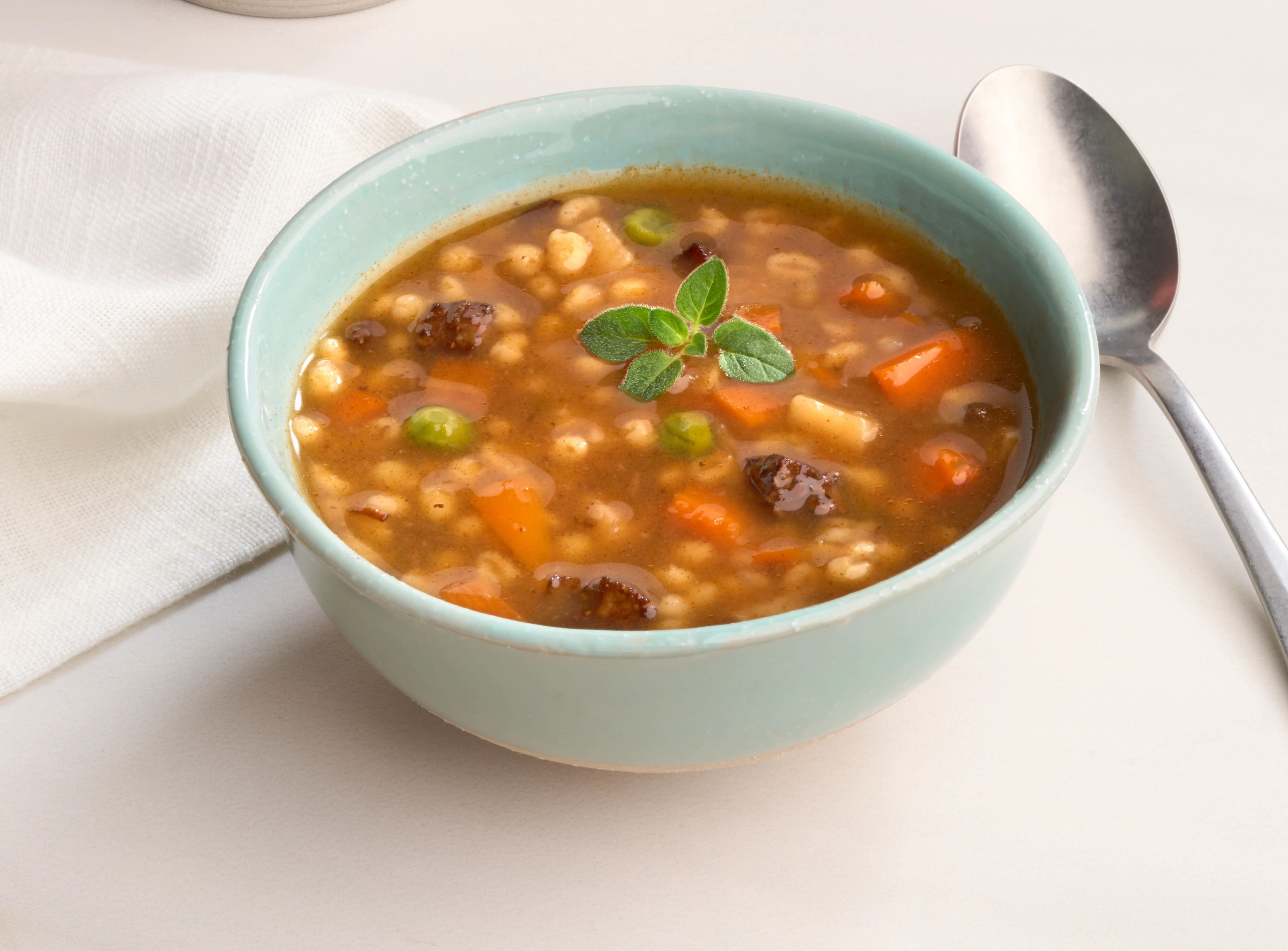 Soupe condensée Campbell'sMD, Boeuf avec légumes et orge, longue conservation Soupe condensée, 284 ml