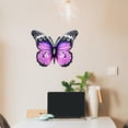thumbnail image 3 of Escultura de mariposa, adorno de hierro antioxidante, arte decorativo de pared de metal. Violeta, 3 of 9