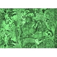 thumbnail image 1 of Ahgly Company Indoor Rectangle Animal Emerald Green Traditional Area Rugs, 2' x 5', 1 of 4