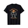 thumbnail image 3 of Boys Halloween Pumpkin Robot Graphic T-Shirt, Black Cotton Casual Style Halloween Shirts With Pumpkin Robot, Girls/Boys Fall Clothes, Round Neck Short Sleeve T-Shirt, Fashion, 3 of 7