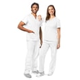 thumbnail image 5 of Adar Universal Medical Scrubs Set Medical Uniforms - Unisex Fit - 701 - WHT - 2X, 5 of 7