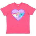 thumbnail image 3 of Inktastic Unicorn and Narwhal Cute Couple Youth T-Shirt, 3 of 5