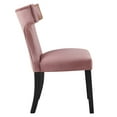 thumbnail image 4 of Modway Curve Performance Velvet Dining Chairs - Set of 2 in Dusty Rose, 4 of 10