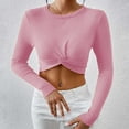 thumbnail image 2 of Sevevn Womens Fall Winter Kink Cropped Sweater Causal Crew Neck Ribbed Knit Pullover Jumper Tops, 2 of 6