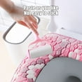 thumbnail image 5 of Clearance! Anckoeil Zipper Model Toilet Seat Household Embroidery Sitting Washer Toilet Seat Cover Cute Washer Universal Toilet Seat, 5 of 6