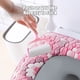 thumbnail image 5 of Bonita funda de inodoro bordada con cremallera | Tejido de poliéster suave | Fácil de limpiar e instalar | Diseño impermeable e higiénico, 5 of 6