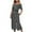Black, variant on OGLCCG Women's Boho Off Shoulder Dress Striped Split Flowy Long Dress Short Sleeve Casual Summer Beach Dresses