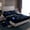 Blue, variant on Castle Fairy Video Game Boy Twin Sheet Sets 3pcs,Abstract Geometric Plaid Gamepads Twin Fitted Sheet Microfiber,Blue Red Neon Lights Gamer Breathable Flat Sheet,Super Cozy Room Decor