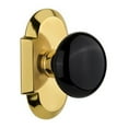 thumbnail image 6 of Nostalgic Warehouse Cotblk_Prv_234_Nk Black Porcelain Solid Brass Privacy Door Knob Set -, 6 of 7