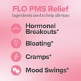 thumbnail image 2 of Gomitas O Positiv FLO PMS para mujeres, 30 porciones (paquete de 3) - Alivio proactivo del síndrome premenstrual - Se enfoca en brotes hormonales, hinchazón, calambres y cambios de humor con sauzgatil, 2 of 5