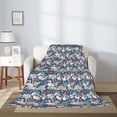 thumbnail image 2 of Disketp Tropical Sloth Cozy Flannel Fleece Throw Blanket: Has a velvety texture for All Seasons - Perfect for Women, Men, & Kids"50"x40", 2 of 6