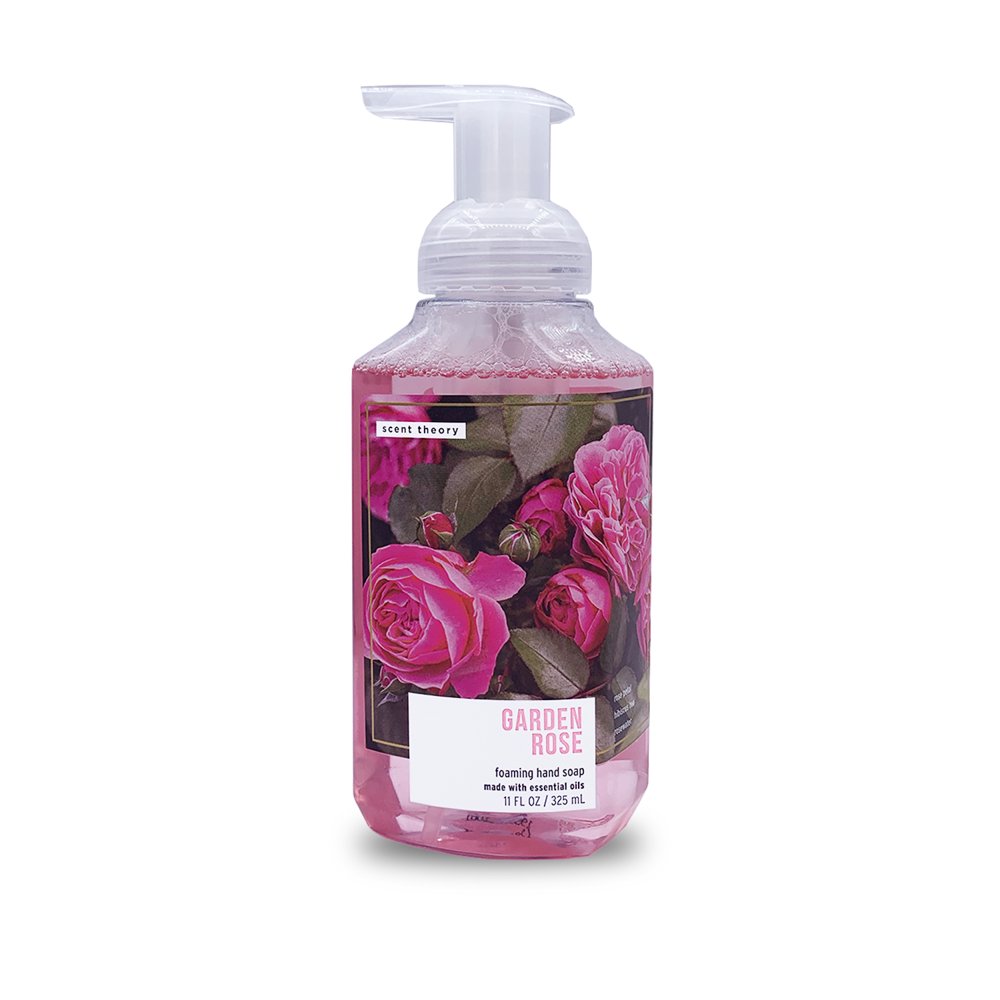 Scent Theory Foaming Hand Soap, Garden Rose, 11oz. Made with Essential