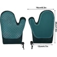 thumbnail image 2 of (Verde menta) Guantes de aseo 2 guantes de masaje para perros y gatos, cepillo suave para quitar el pelo, eficaz liberación de moho, guante ajustable para mascotas, guantes de silicona para quitar el, 2 of 5