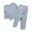 Light Blue, variant on Bovxnpu Girls Boys Outfits Set Toddler Sleepwear Set Cotton Long Sleeve Top Pants 2 Piece Sleep Set