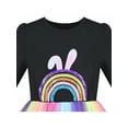 thumbnail image 4 of Girls Dress Rainbow Easter Rabbit Bunny Egg Hunting Gradient Tulle 8 Years, 4 of 8