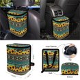 thumbnail image 4 of Yuyamidu Southwest Aztec Car Seat Cover Full Set with Steering Wheel Cover Sunflower Seat Belt Strap Cover Trash Cans Rear View Mirror Cover Cup Coaster Keychain Air Vent Storage Bag, 15 PCS, 4 of 7