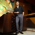 thumbnail image 3 of Micro-Waffle Chino Trousers, 3 of 8