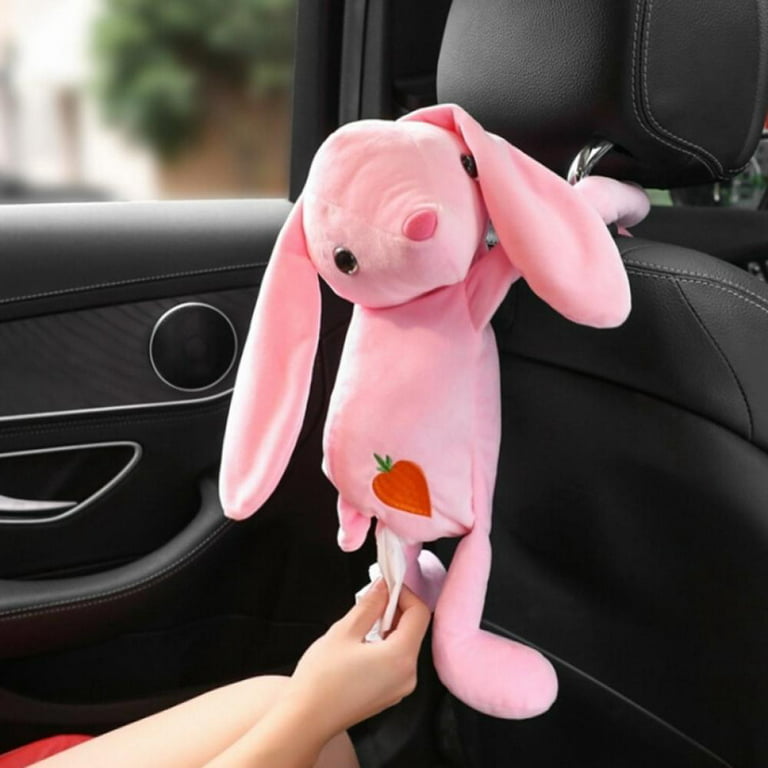 Cute Cartoon Car Tissue Box Creative Lovely Rabbit Short Plush