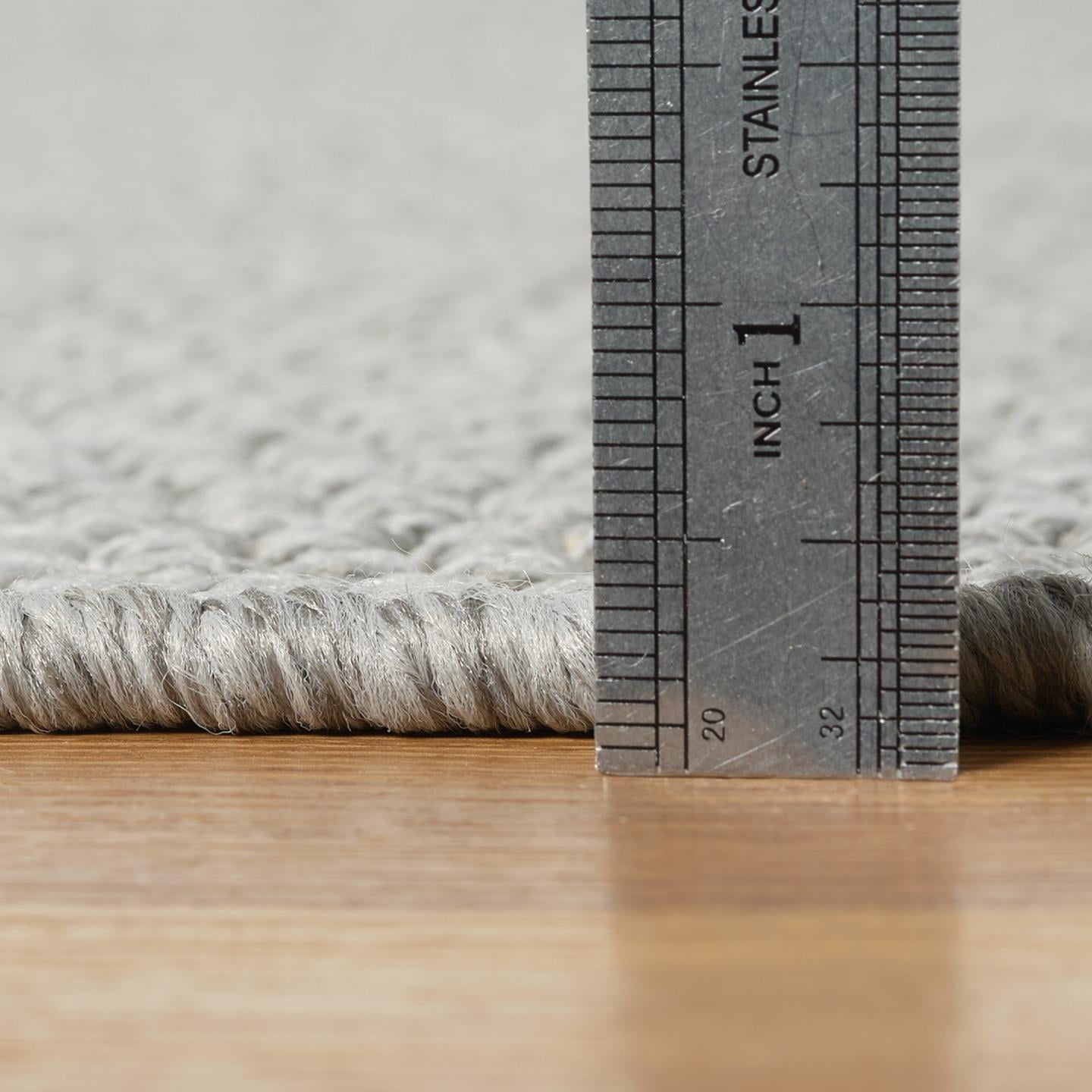 Luxe Weavers Modern Farmhouse Gray 6x9 Area Rug Neutral Fringe Carpet