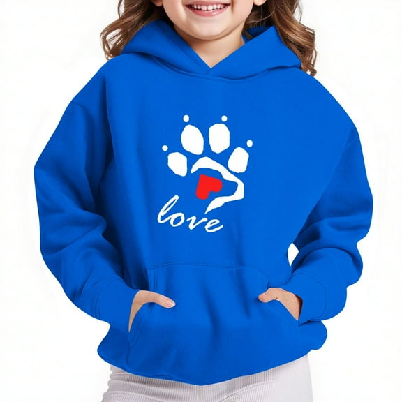 Essentials Hoodie Sweatshirt for Children Boys And Girls Casual Long Sleeve Hoodies Cute Oversized Fleece Pocket Sweatshirt Tops Winter Clothes Casual Fall Outfits