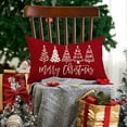 thumbnail image 4 of Christmas Pillow Covers 12x20 Inch Christmas Tree Merry Christmas Decorative Red Throw Pillows Winter Christmas Decor for Home Couch 143B, 4 of 6
