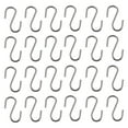 thumbnail image 1 of 30 Pcs Crochets en S en Acier Inoxydable Crochets en Fil d'Acier Crochets en Forme de S Crochets Suspendus en S, 1 of 9