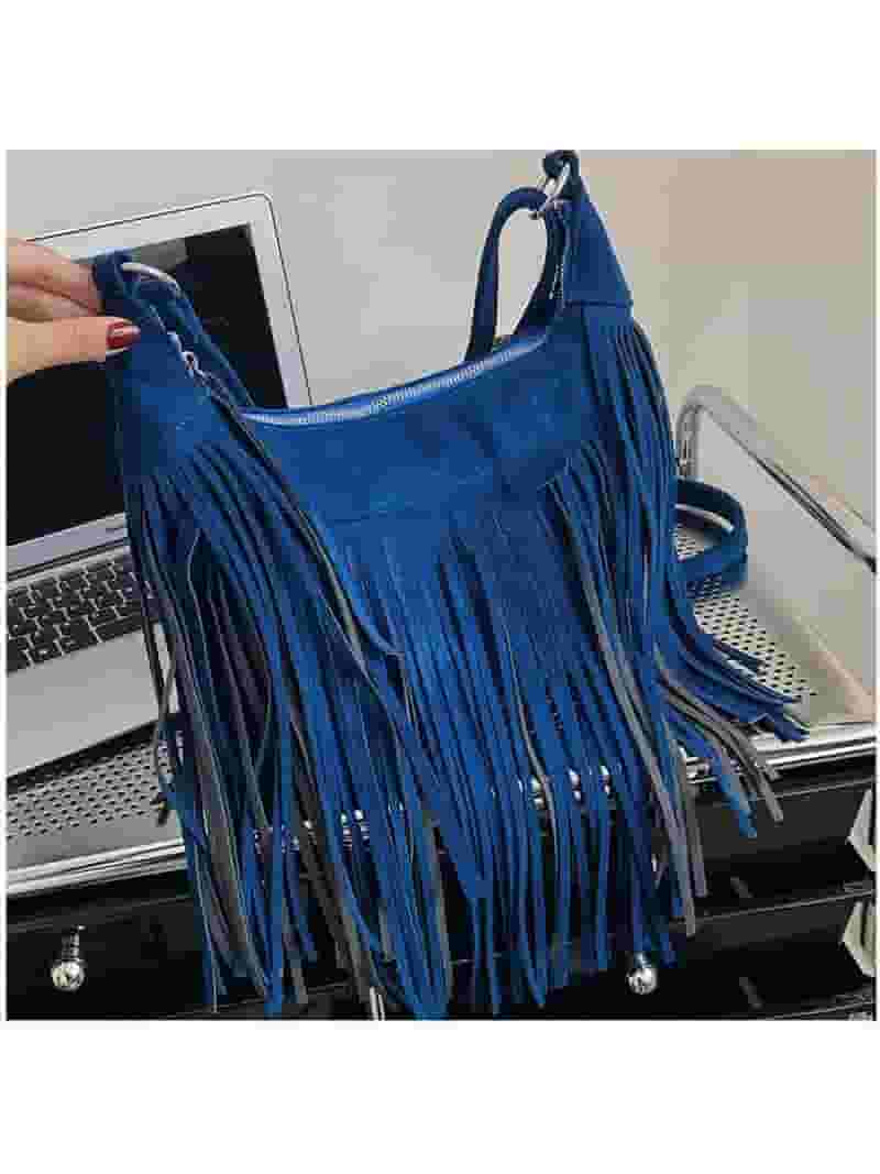 Kukuzhu Boho Hippie Purses Fringe Tassel Faux Suede Shoulder Kukuzhu Boho Hippie Purses Fringe Tassel Faux Suede Shoulder