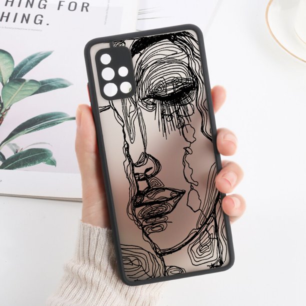 Funda de estética para Samsung Galaxy A33 5G Fundas A53 A13 A52 A52s A51 A12 A32 A22 A72 A21S A14 A23 A50 A71 Fundas duras mate Fivean unisex