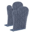 thumbnail image 2 of DII Stonewash Blue Terry Oven Mitt (Set of 2), 2 of 3