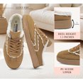 thumbnail image 5 of LUCKY STEP Womens Mule Fashion Sneakers Slip On Backless Winter Retro Comfy Casual Shoes,Brown, 5 of 10