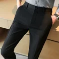 thumbnail image 3 of Pantalones de traje fluido para hombre, elásticos, para negocios, sociales, confección, pantalones elásticos para hombre, drapeados, clásicos, nuevos, en oferta de ropa barata, vestido, 3 of 5