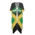 thumbnail image 4 of DISNIMO Jamaican Flag Print Women's Kimono Beach Coverups Palm Tree Print Cardigan Summer Swimsuit Cover Up Casual Loose Bikini Coverup for Swimwear, 4 of 6