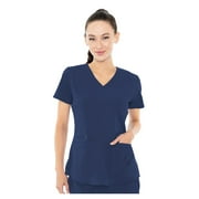 MED COUTURE Women Racerback Shirttail Top, Color: Navy, Size: XL (8579-NAVY-XL)