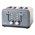 thumbnail image 1 of Haden 75007 Perth Wide Slot Stainless Steel Retro 4 Slice Toaster, Slate Gray, 1 of 6
